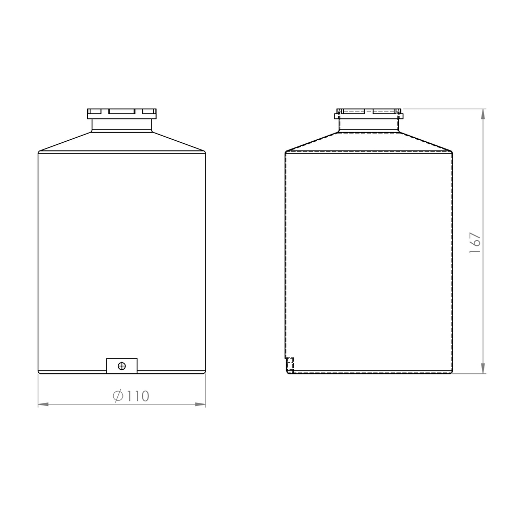 1500LT Dik Silindir Su Deposu